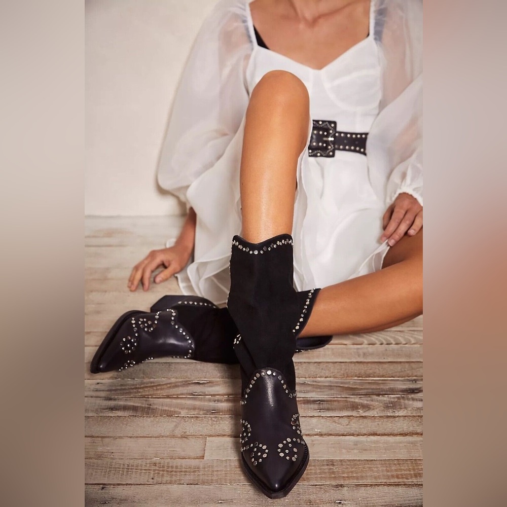 free people jackson studded western boots